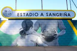 Mural Estadio Fútbol