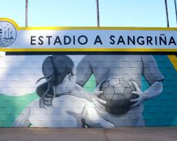 Mural Estadio Fútbol